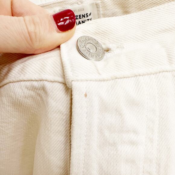 Citizens of Humanity Gaucho Vintage Wide Leg High Rise Jeans Marzipan White 26 - Picture 3 of 4